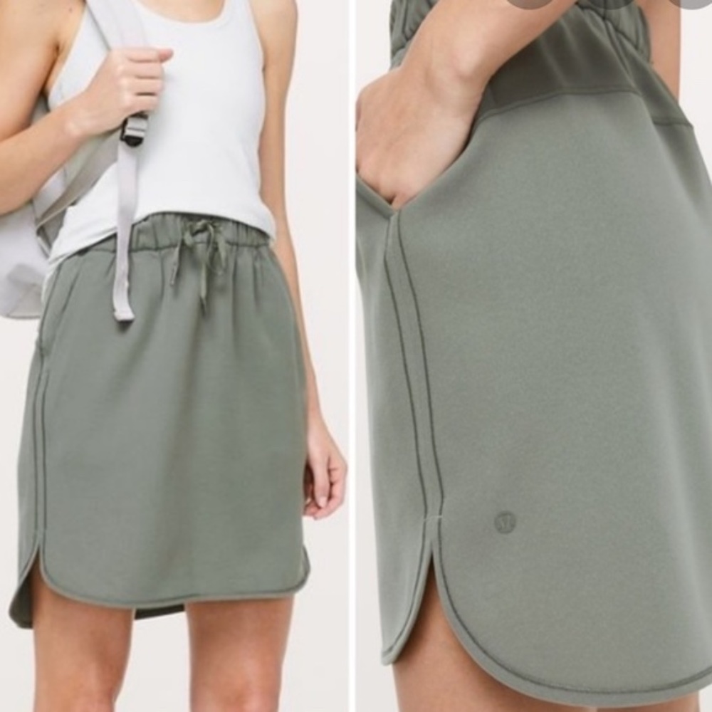 Lululemon On the Fly Skirt - Olive